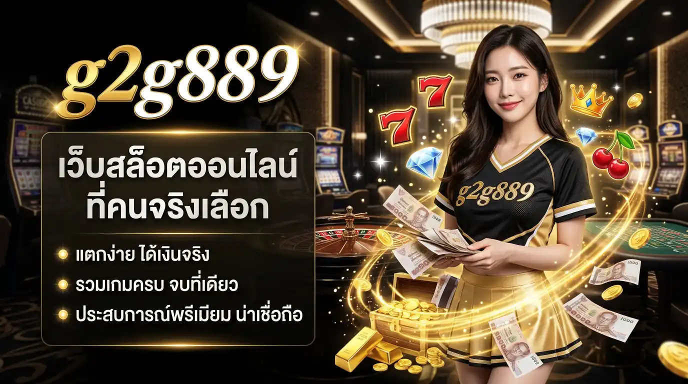 g2g889 เว็บสล็อตออนไลน์ ที่คนจริงเลือก แตกง่าย ได้เงินจริง ครบจบที่เดียว